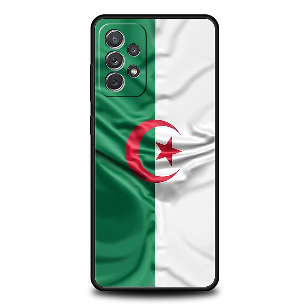 Algeria Flag Phone Case for Samsung Galaxy A15 A14 A25 A54 A34 A51 A71 A72 A73 A32 A52 A52S A11 A21S A31 A41 5G Soft Shell Capas