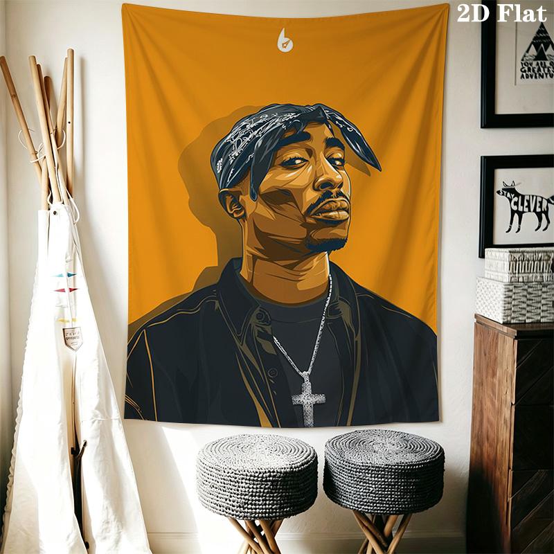 Rap Legends Street Art Tribute Threepiece Set 1 Duvet Cover 2 Pillowcase Without Core Christmas Birthday Gift Soft And Comfortable