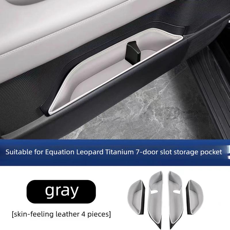 Suitable for Equation Leopard Titanium 7-door storage box door side groove storage box modified accessories