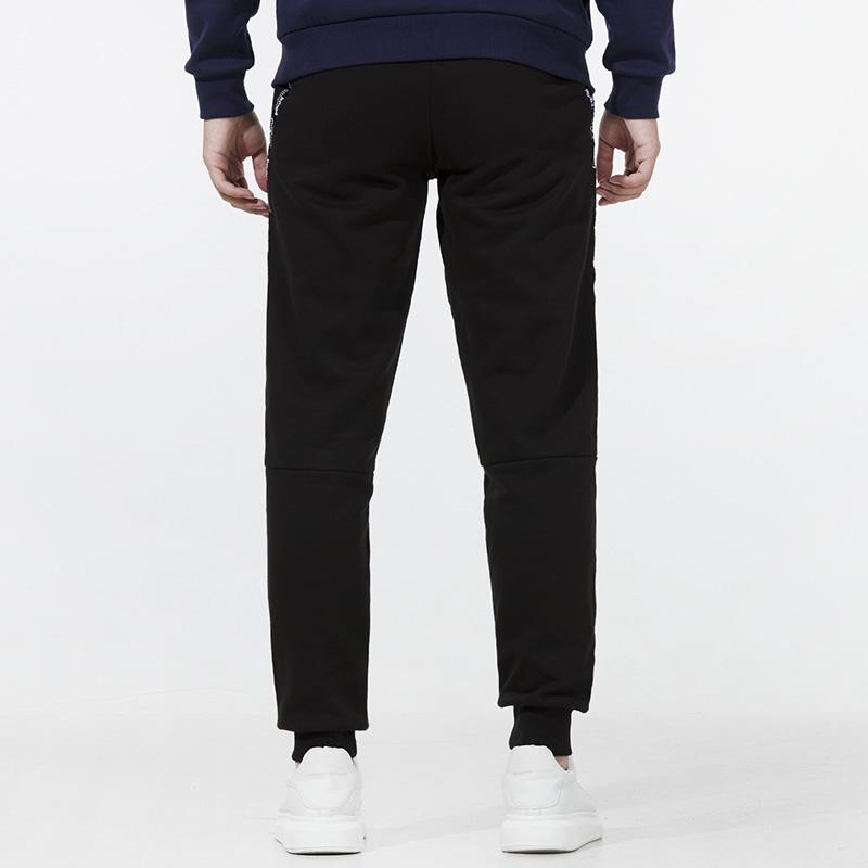 Puma Power Tape Sweatpants With Cuffed Ankles And Woven Logo Men Bottoms Black 846543-01