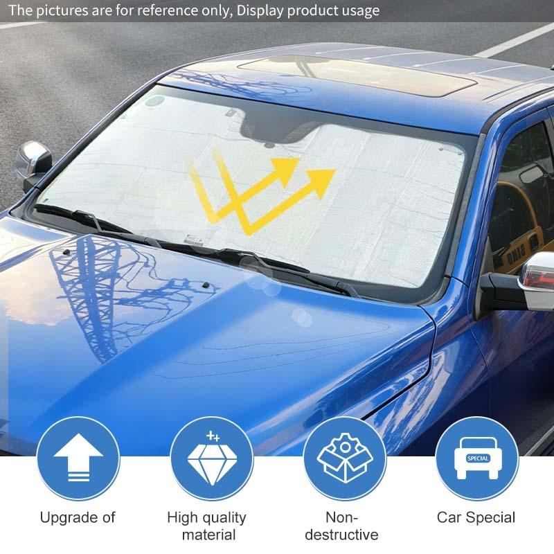 Car Front Windshield Sunshade Window Shade Foldable Sun Visor Cover Fit For Dodge RAM 2010-2015 Car Interior Accessories