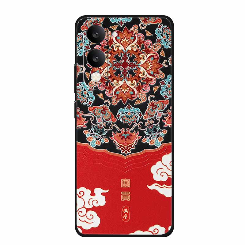3D Emboss Case For Vivo iQOO Z10 Lite Phone Case Coque Flowers Silicone Soft Back Cover For Vivo Y29S Y29T Y19s GT 5G Case Funda