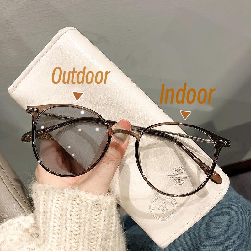Women Luxury Brand Photochromic Myopia Glasses Anti-Blue Lamp Uv400 Outdoor Sunglasses Minus Diopter Eyeglasses 0 To -6.0