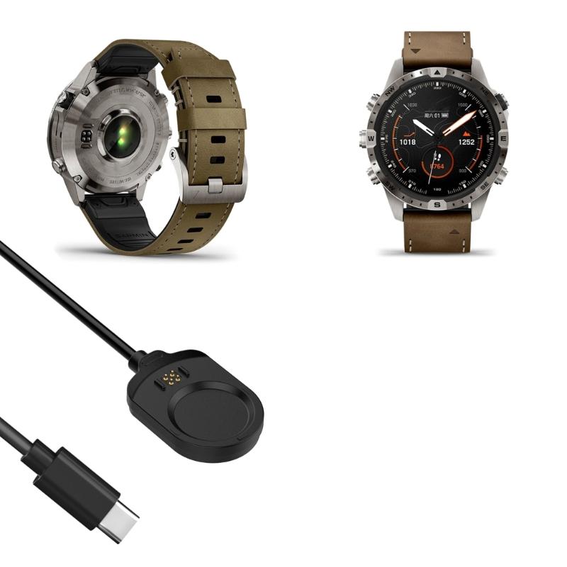 Charging Dock Cable for MARQ2 Athlete/Adventure/Captain/Golfer Smartwatch USB C Charging Adapter Cable Attachment