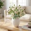 Artificial Peony & Lotus Silk Flower, Double-Headed Ranunculus for Wedding Aisle or Home Decor