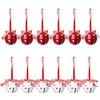 Festive 4CM Metal Bell Ornaments - Christmas Tree Decorations Set