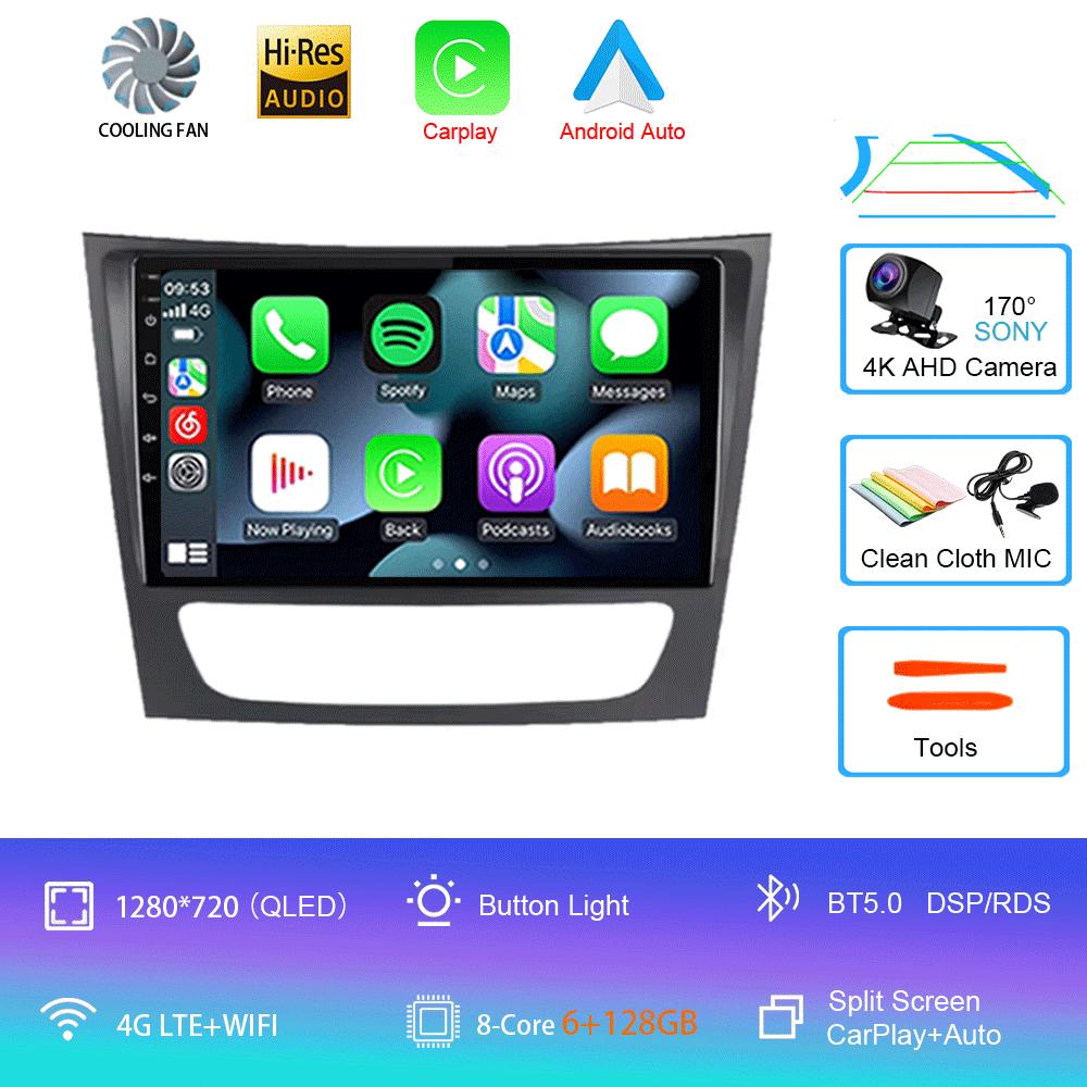 Car Radio Android 14 For Mercedes Benz E Class S211 W211 2002 - 2009 CLS Class C219 2004 - 2010 Carplay GPS Head Unit 2Din Video