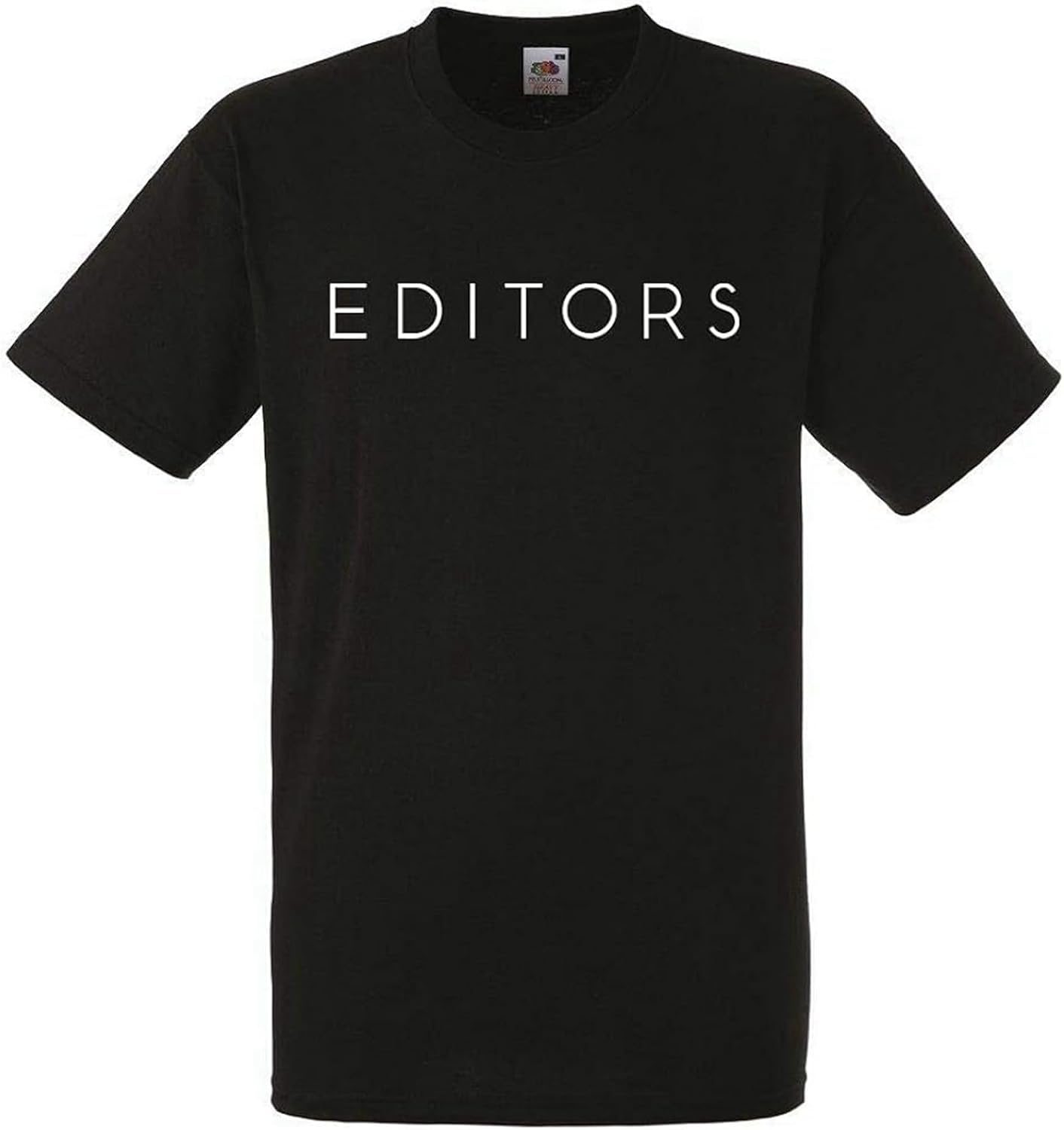 Editors Logo Men T Shirt Men Rock Band Tee Shirt 4XL чёрный