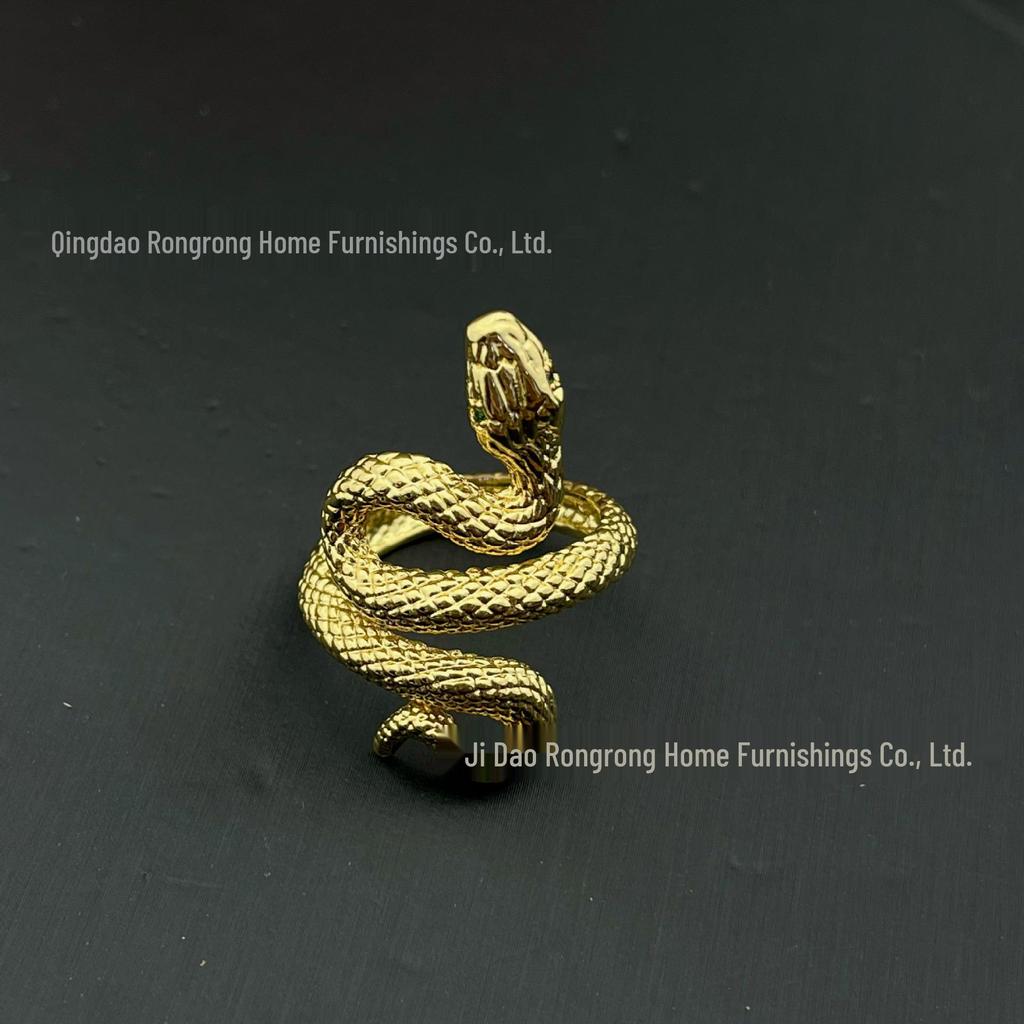Best-selling Snake-shaped Rhinestone Medieval Vintage Ring - Non-fading, Retro, Light Luxury, High-end Design