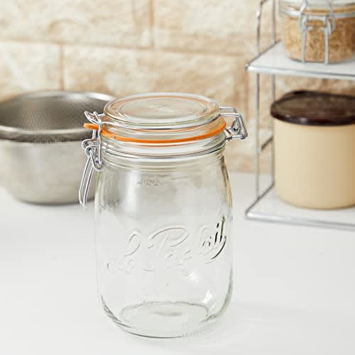 Le Parfait Glass Vocal Jar, 1L, Oppbevaringsbeholder, 960509