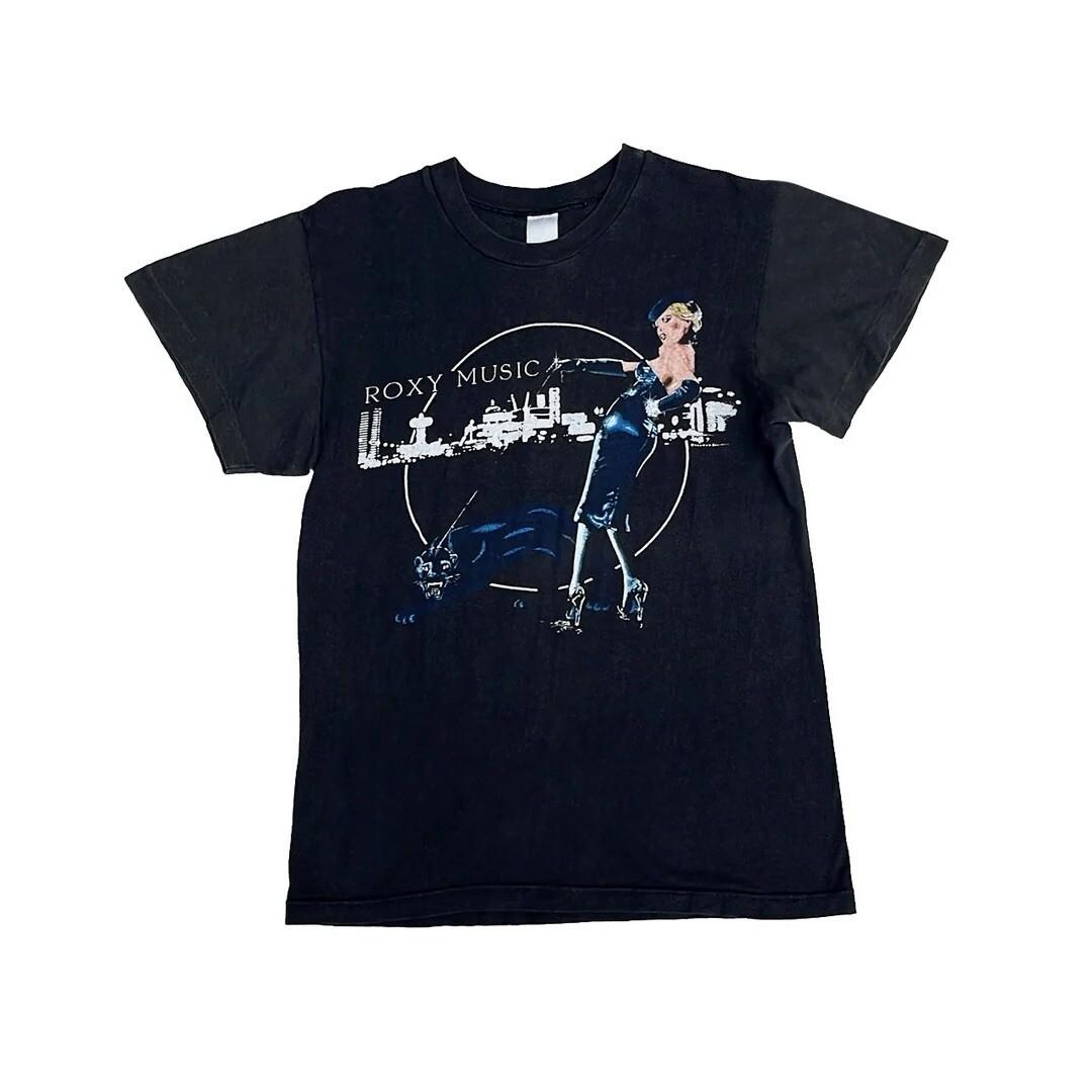 Roxy Music 1980 80s Vintage For Your Pleasure Band Tour Concert Rare Unisex T-Shirt S
