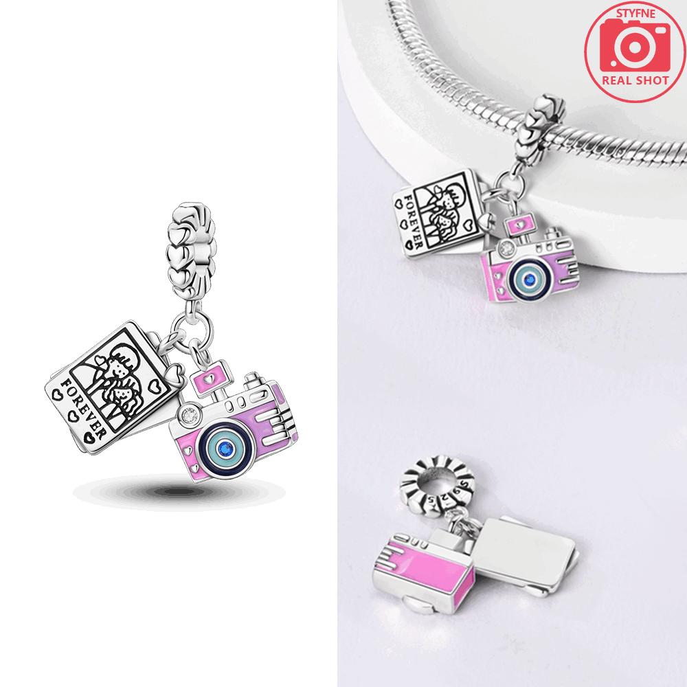 

Original Charms Copper Pink Camera Couple Po Pendants Fit Charms Plata Bracelets For Women Women Jewelry Making Diy