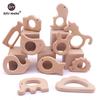 Let'S Make 20Pc Wooden Teether For Baby Newborn Gift Beach Wood Teething Toys Pendant Crib Mobile Rattle Wooden Baby Teether