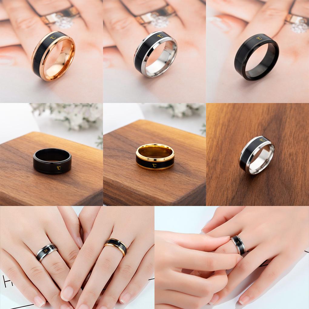 Temperature Ring Cool Fashionable Band Rings Wedding Gifts Magic Women Jewelry Finger Charm Men Emotional