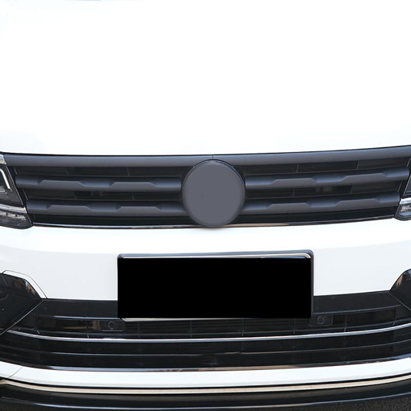 Front Bumper Mesh Center Grille Grill Moulding Strips Cover Trim For Tiguan MK2 2016- Car Styling Decoration Accessories