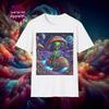 Soft Cotton T Shirt. Space Alien Mushroom Planet Unisex T-Shirt