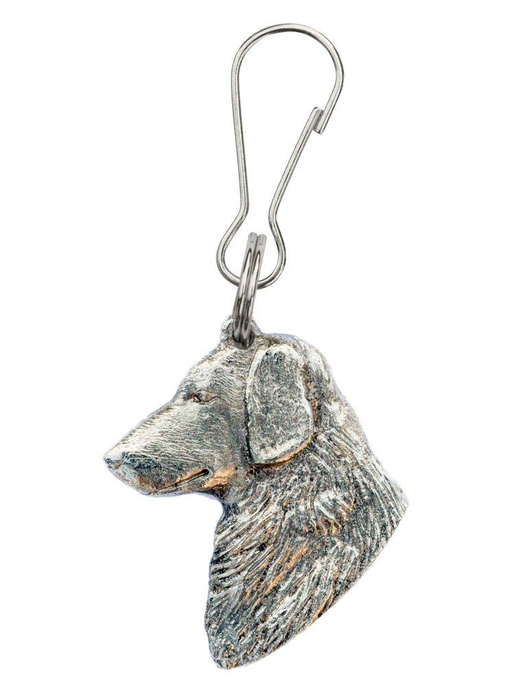 

Прямошерстный ретривер, сделано в Англии Коллекция Art Dog Zip Pull (Глава)