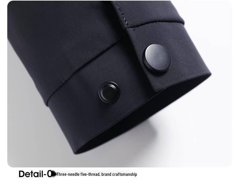 Men's Milk Silk Lapel Jacket - Business Casual Outerwear for Middle-aged and Older Men