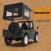 1:10 Scale RC Crawler, 4WD All Terrain Off Road Vehicle, Electric Remote Control Car with Removable Doors and Roof Green