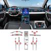 For Geely Atlas Boyue  2024 Interior Film TPU Sticker Center Console Gear Navigator Door Accessories Transparent Protective