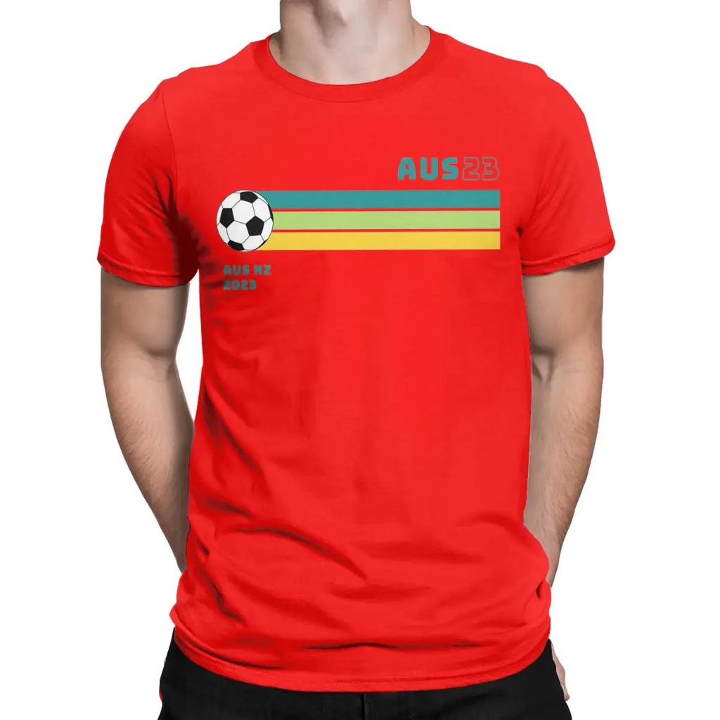Matildas Australia Womens Soccer Men T Shirts Tee Shirt Short Sleeve Round Neck T-Shirts Pure Cotton Birthday Gift Clothing