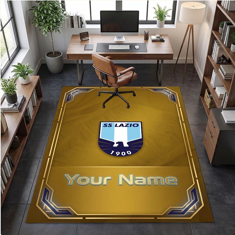 Kristal Fluweel Tapijt Lazio FC Print Aangepaste Naam Tekst Vloermat Woondecoratie