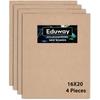 Eduway 16X20 Inch Mdf Board Wood Sheet For Mandala , Lippan, Resin Art & Craft, 4Mm Thick, Pack Of 4 - Premium Cardboard