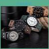 Classic Mens Sports Quartz Watch With Leather Strap And Calendar For Business Use