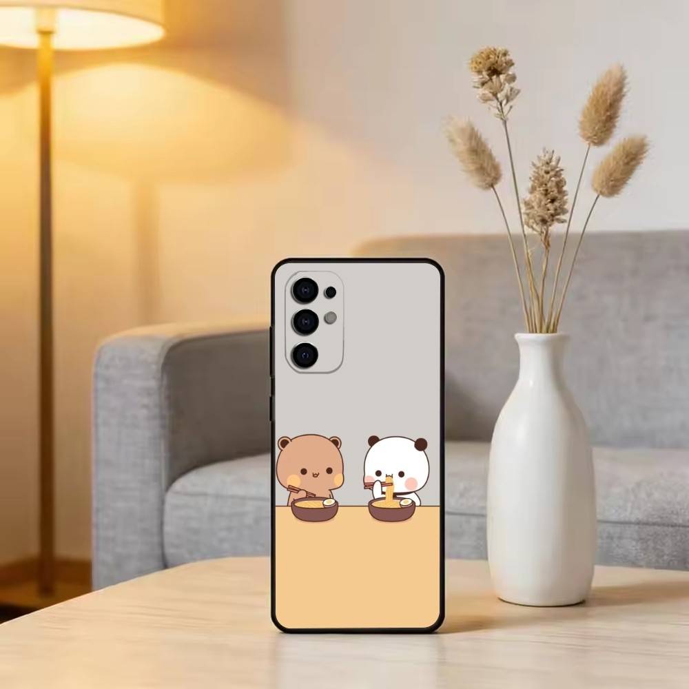 Sweet YiEr & BuBu Phone Case For Samsung S25,S24,S21,S22,S23,S30,Ultra,S20,Plus,Fe,Lite,Note,10,Black Cover