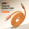60W Type-C To Type-C 1m DUX DUCIS AUTO Series 60W Type-C To Type-C 1m Aluminum-Alloy Magnetic Coiled Cable