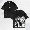 Bleach Washed Tshirt Retro FashionYear round clothing personality Clothes Plus Size Unisex NewModel Couples high quality soft