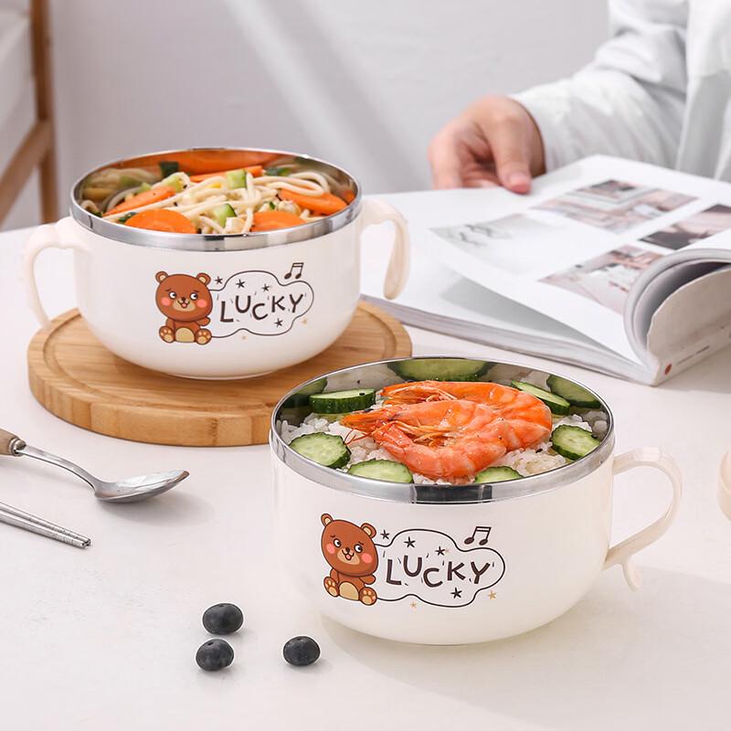 Abay 304 Stainless Steel Instant Noodle Bowl with Lid
