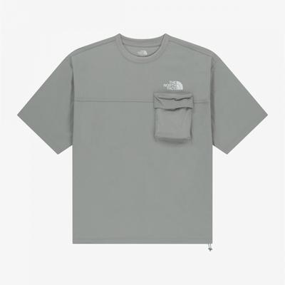 The North Face Ila PockeT ShorT Sleeve Round T lighT Gray