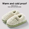 Cotton Slippers Women's Winter Bag Heel Home Warm and Non Slip Plush Cotton Shoes for Men Wearing Outside