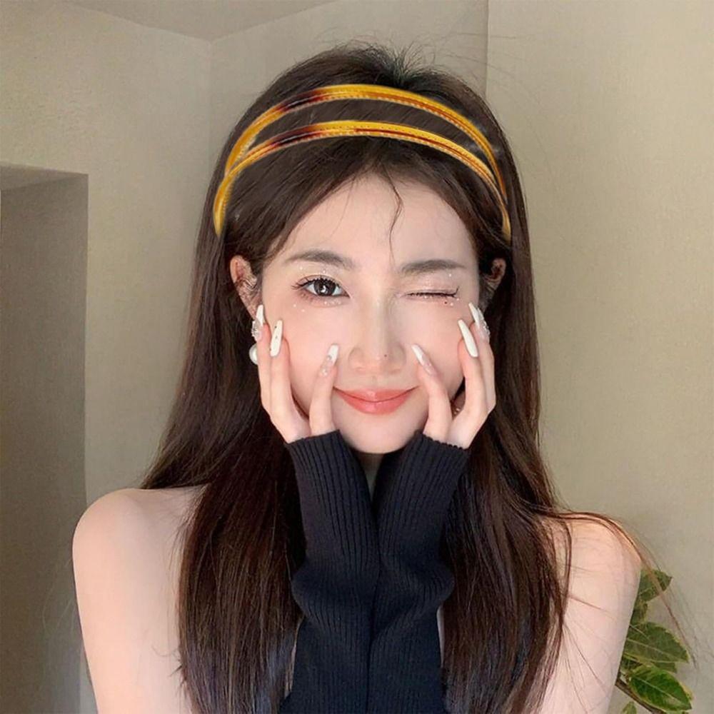 Wide Double Breasted Hairband Simple Hair Band for Travel and Daily Wear All Matching