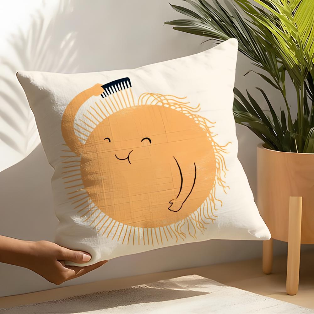 2 Cartoon Fun Pillow Patterns For Toddlers Pillow Case Home Living Room Decoration Linen Pillowcover Pillow Cases Cushion Cover