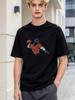 unisex t shirt with cool panther rugby print casual soft streetwear top