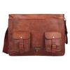 Men's Genuine Vintage Brown Leather Messenger