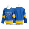 Vintage Ice Hockey Jersey Blue Team 10 Embroidered Practice Uniform Cotton Blend Mens Sportswear Training Games