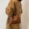 Fashionable Women's Trendy Large Capacity Wallet Korean Version Solid Color Bucket Bag Pu Car Stitching Women's Shoulder Bag