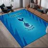 Custom Name Tottenham Pattern Square Carpet,Area Rug,Carpet Rug for Living Room Bedroom Sofa Playroom Decor,Non-slip Floor Mat