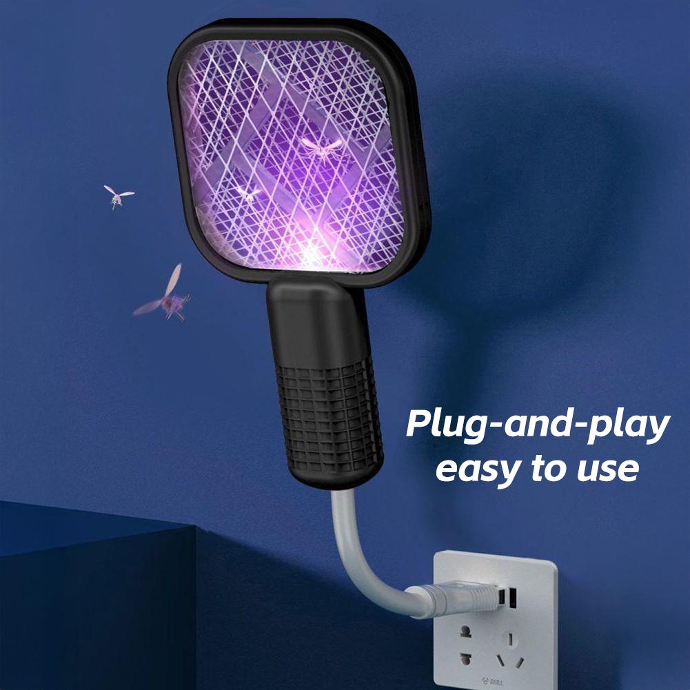 1PC Multi-Functional Mini Household Electric Mosquito Swatter Plug And Play USB Mosquito Killer Light For Outdoor Camping