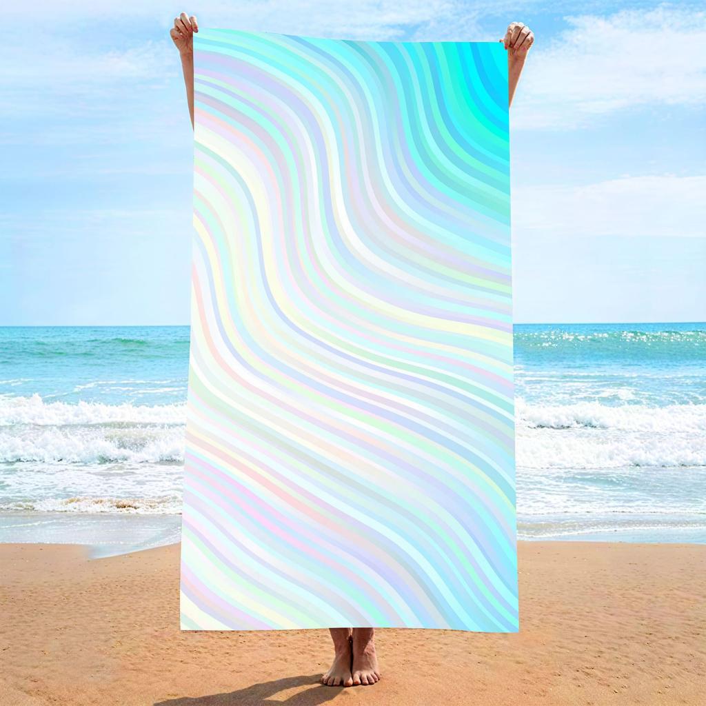 Beach towel printed bath towel absorbent beach towel