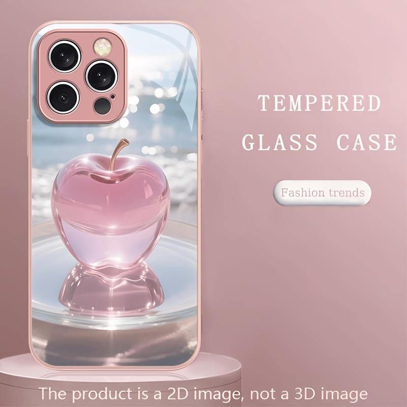 Exquisite Pink crystal apple phone case for iphone 17 pro max cover Built-in glass for iPhone 17 16 15 14 13 12 pm Pro Plus