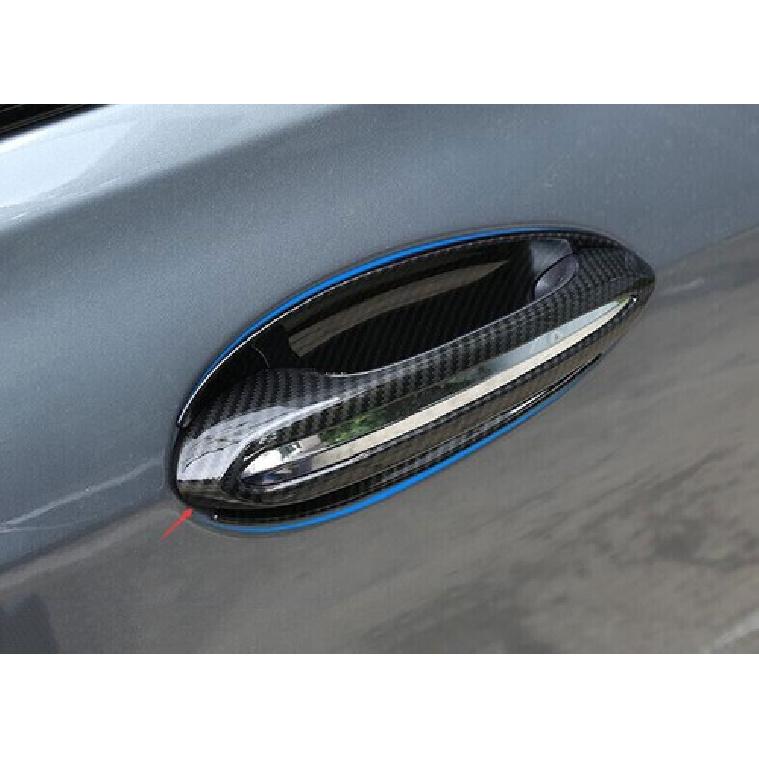Carbon Fiber Style Exterior Side Door Handle Cover Trim For BMW X7 G07 -