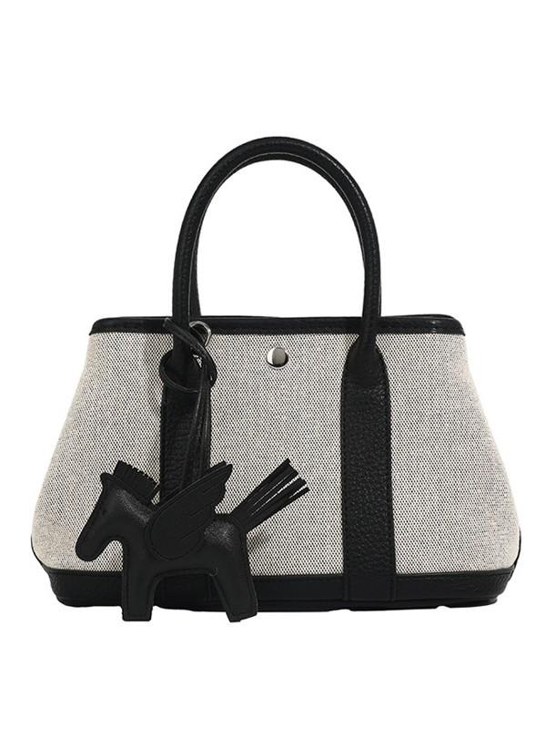 Niche Luxury Canvas Mini Garden Handbag: Stylish, Versatile Crossbody for Women