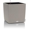 LECHUZA Pot De Fleurs - Cube Cottage 50 - 49 X 49 X 49,5 Cm - Kit Complet - Brun Sable