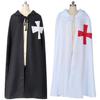 Medieval Cosplay Cape Halloween Costume, Medieval Cosplay Cloak Cosplay Cape Costume Hospitaller Hooded Cloak
