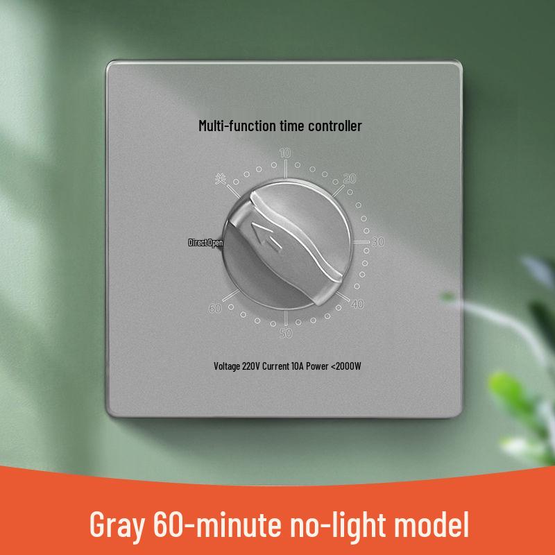 220V Mechanical Timer Switch Control for Water Pump - Automatic Power Off Socket Panel