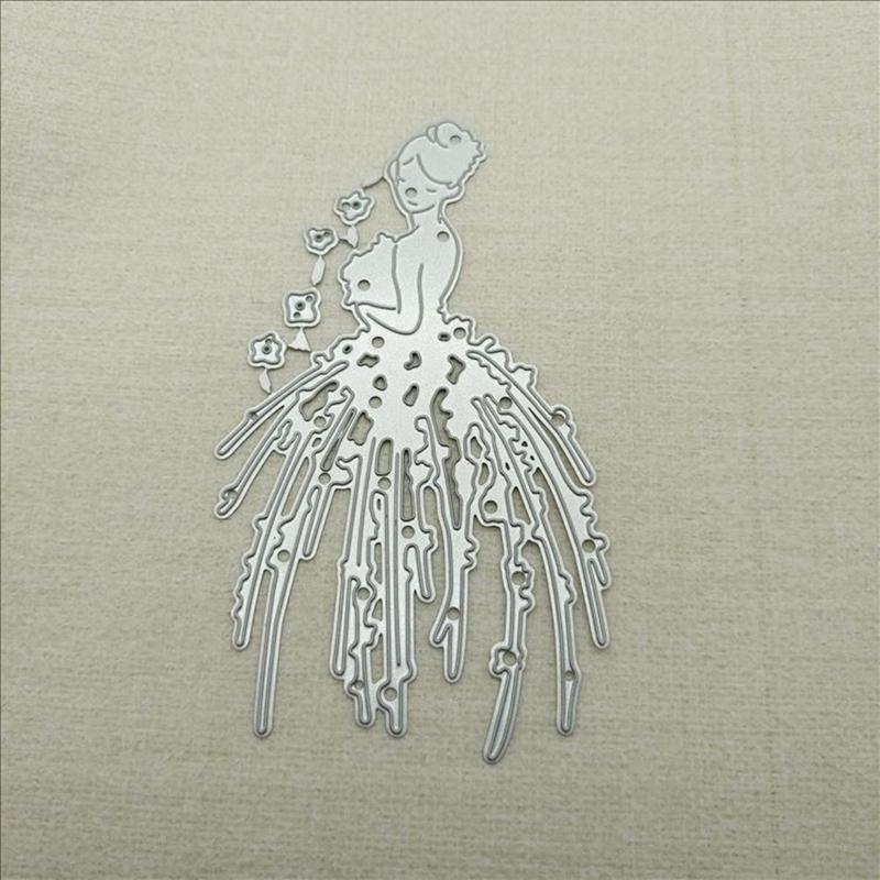 Sagome da Taglio a Fustella Figura Sposa Fustelle da Taglio Robuste in Acciaio al Carbonio Fustelle per Carta da Embossing Scrapbooking per Creazione di Biglietti